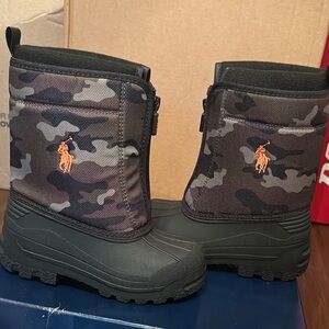 Polo by Ralph Lauren Kids' Black Camouflage Boots